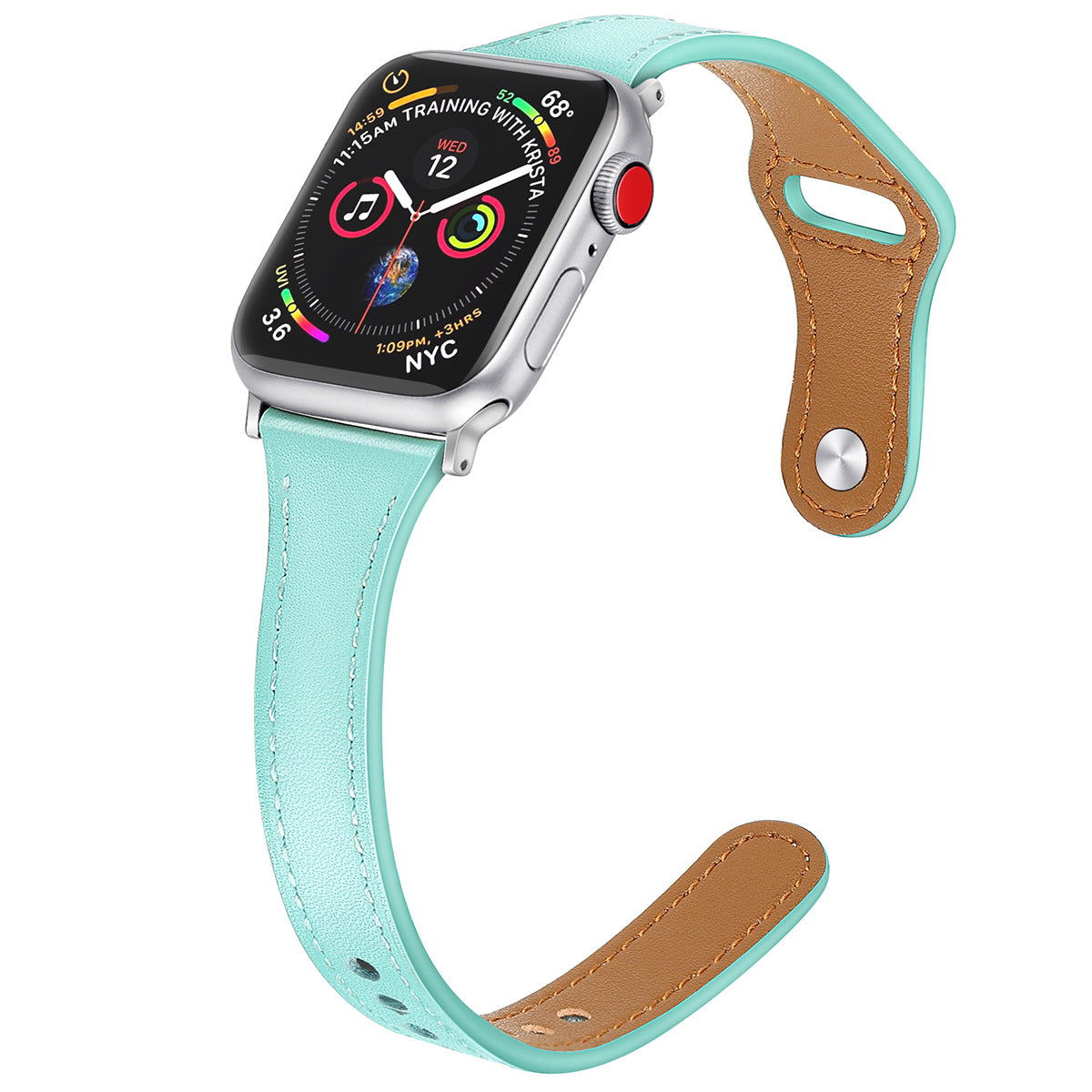 Suitable for Apple watches with small waist and leather strap, ultra-fine and minimalist fit