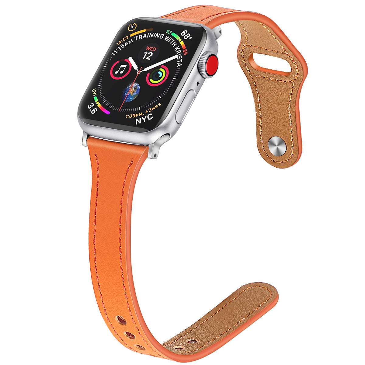 Suitable for Apple watches with small waist and leather strap, ultra-fine and minimalist fit
