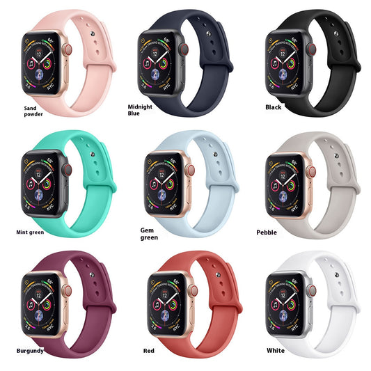 Suitable for Apple wrist strap with solid silicone strap