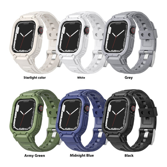 Suitable for Apple Watch One piece Watch Strap New Solid TPU