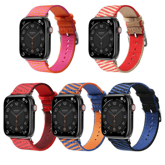 Suitable for Apple Watch Herm è s Nylon Woven Watch Strap