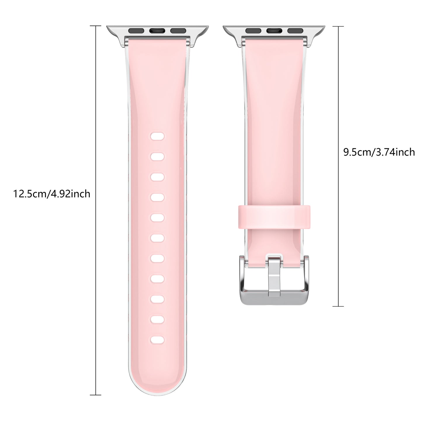 Suitable for Apple Watch Liquid TPU Replacement Wrist Strap Comfortable and Soft Spring/Summer Watch Strap