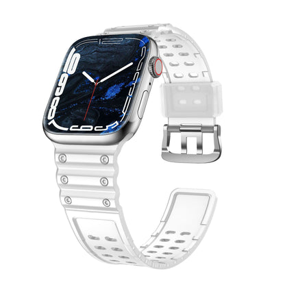 Suitable for Apple Watch TPU Three Defense Double Buckle Watch Strap