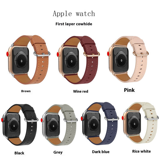 Suitable for Apple Watch genuine leather strap with new style